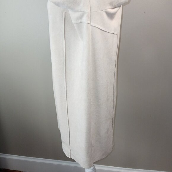 B. ORGINAL BY SHOE FLY, FAUX SUEDE MINI DRESS, CREAM COLOR, SIZE LARGE - Picture 5 of 10